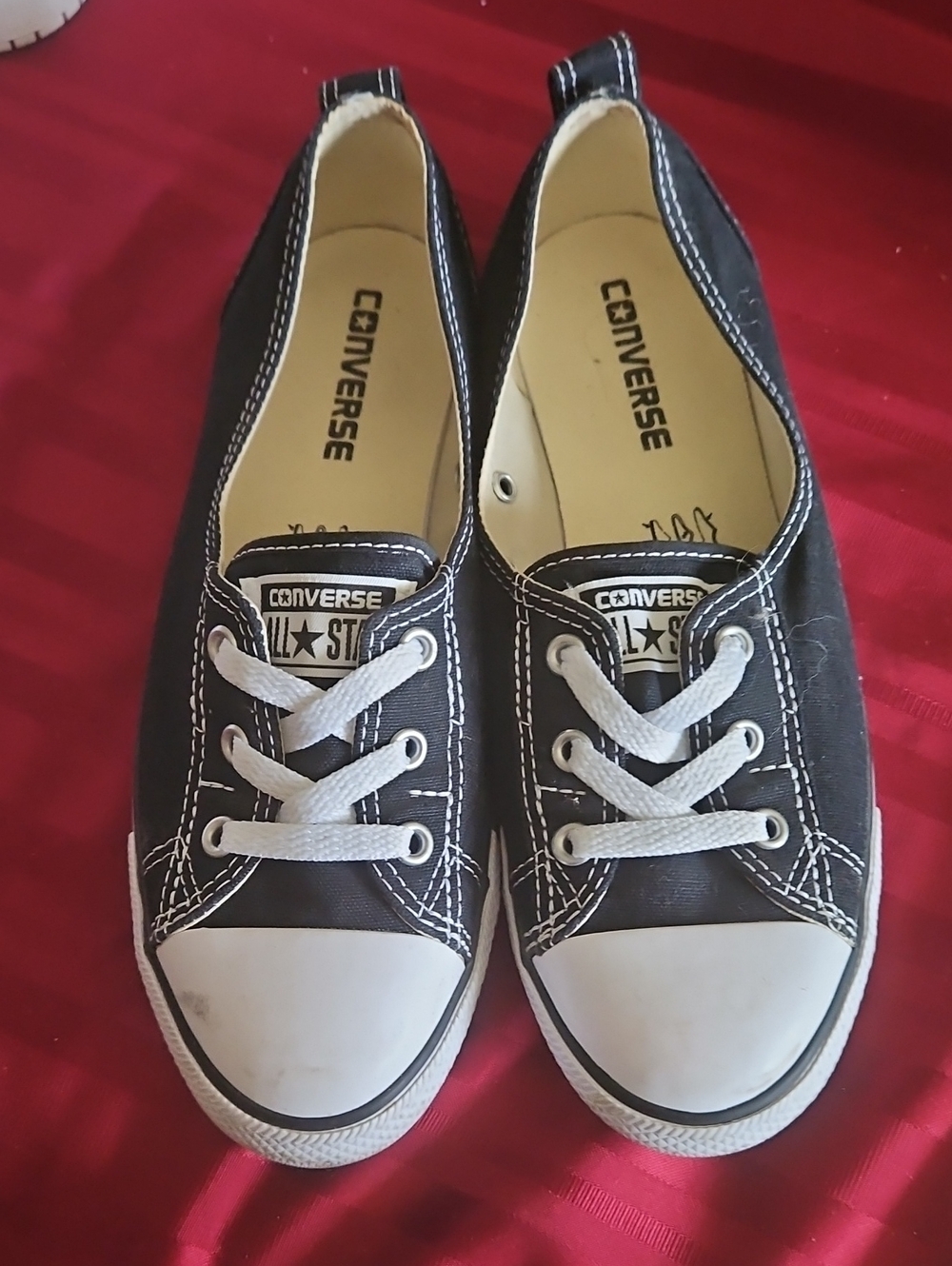Converse Black & White Low-Top Canvas Sneakers